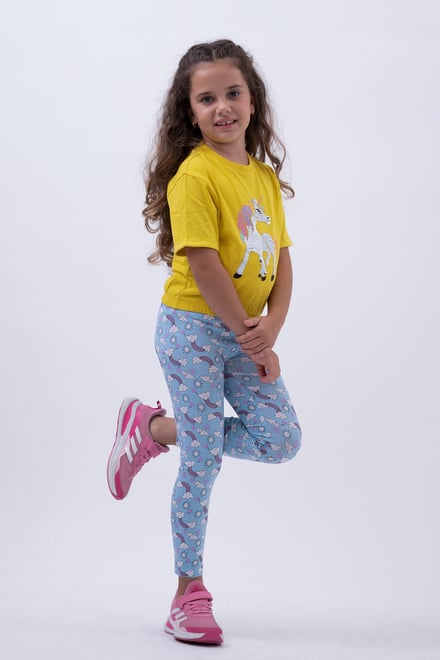 Girls Printed Jersey Leggings