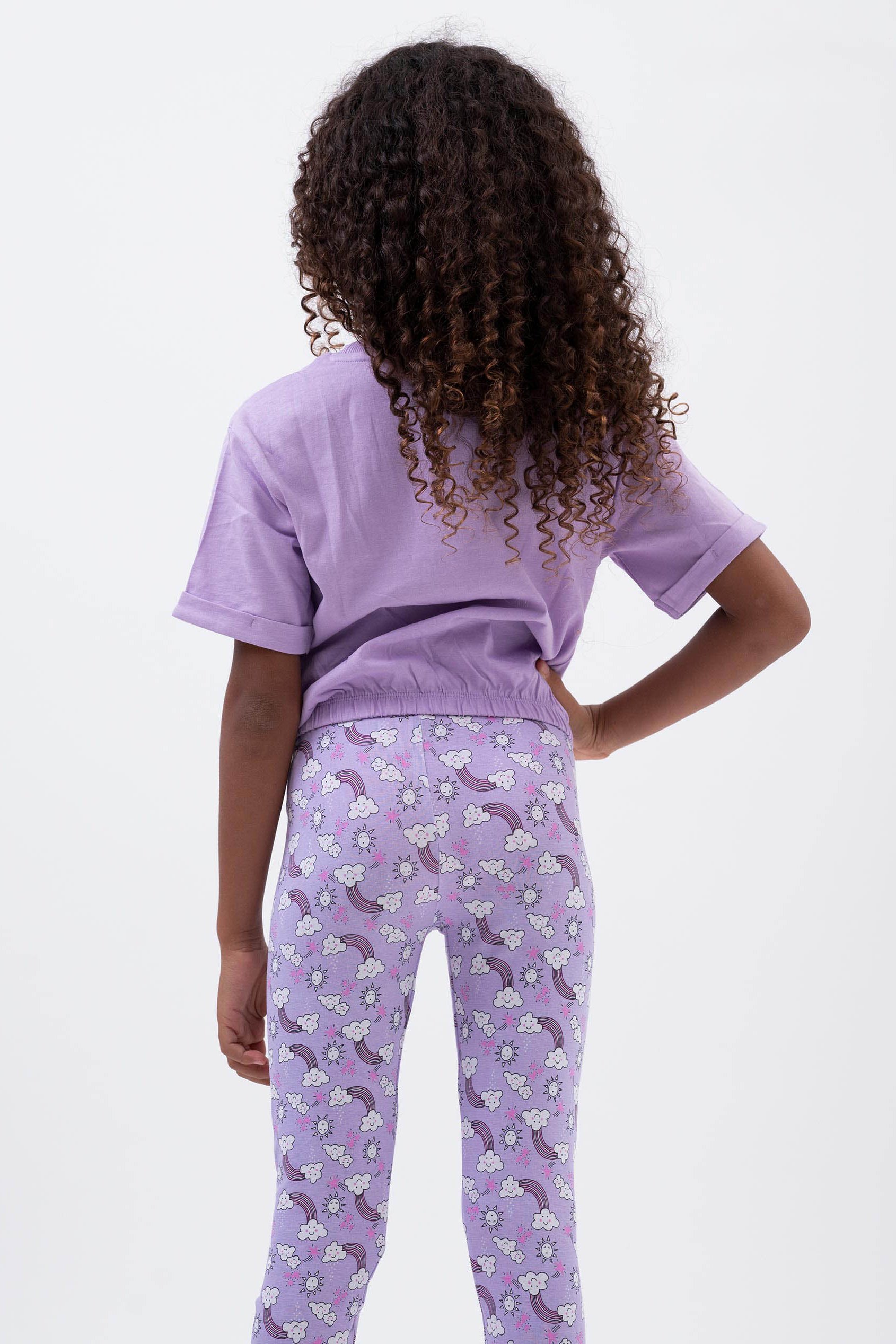 Girls Printed Jersey Leggings