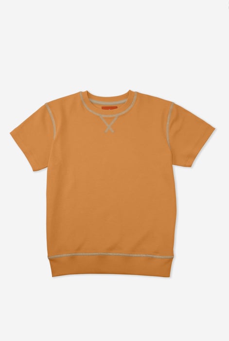 Cream Drop Shoulder T-Shirt And Cargo Shorts Set