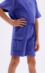 Drop Shoulder T-Shirt And Cargo Shorts Set