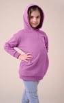 Smile Embroidery Longline Hoodie  (2yrs-9yrs)
