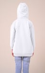 Smile Embroidery Longline Hoodie  (2yrs-9yrs)