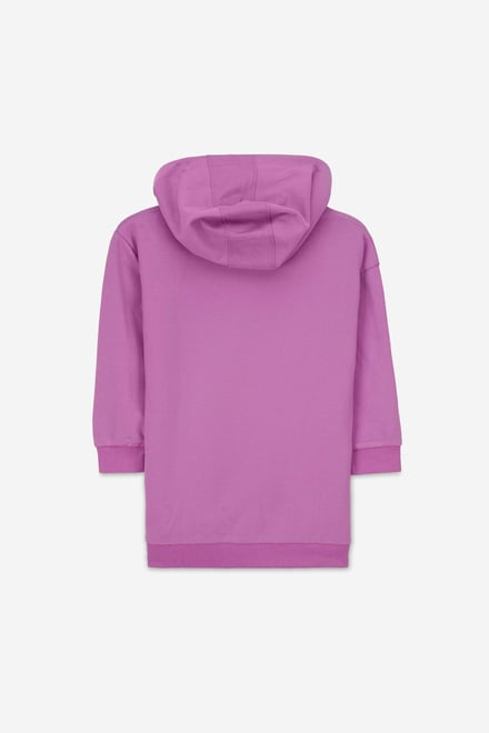 Smile Embroidery Longline Hoodie  (2yrs-9yrs)