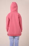 Smile Embroidery Longline Hoodie  (2yrs-9yrs)