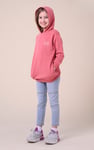 Smile Embroidery Longline Hoodie  (2yrs-9yrs)
