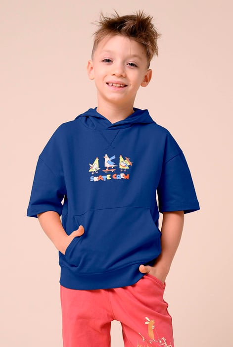 Boys Brown Skate Crew Hoodie ( 3yrs-9yrs)