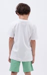 Crew Neck Shiny Printed T-Shirt