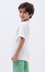 Crew Neck Shiny Printed T-Shirt