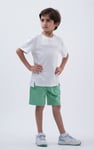 Crew Neck Shiny Printed T-Shirt