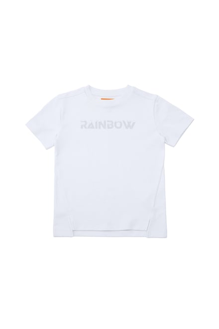 Crew Neck Shiny Printed T-Shirt