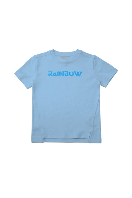 Crew Neck Shiny Printed T-Shirt