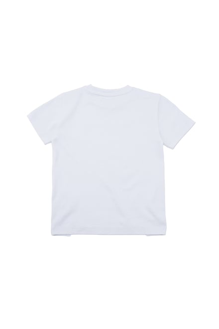 Crew Neck Shiny Printed T-Shirt