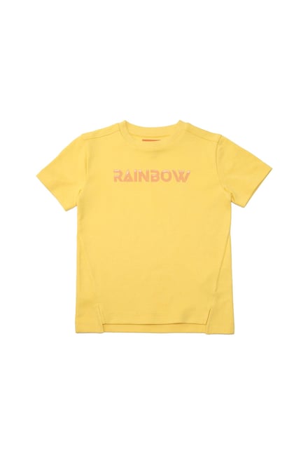 Crew Neck Shiny Printed T-Shirt