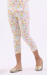 Girls Printed SS T-Shirt & Cropped Pyjama Set