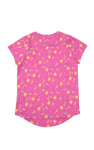 Girls Printed SS T-Shirt & Cropped Pyjama Set