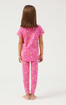 Girls Printed SS T-Shirt & Cropped Pyjama Set