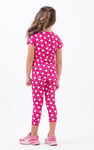 Girls Printed SS T-Shirt & Cropped Pyjama Set