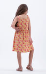 Strappy Floral Printed Jersey Dress
