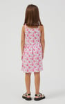 Strappy Floral Printed Jersey Dress