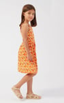 Strappy Floral Printed Jersey Dress