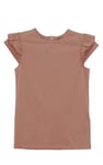 Girls Top With Broderie Ruffle