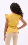 Girls Top With Broderie Ruffle