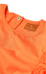 Girls Top With Broderie Ruffle