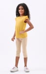 Girls Top With Broderie Ruffle
