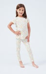 Girls Sun Flower Print Pyjama Set