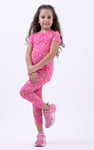 Girls Sun Flower Print Pyjama Set