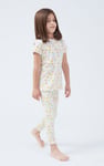 Girls Sun Flower Print Pyjama Set