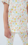 Girls Sun Flower Print Pyjama Set