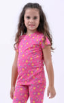 Girls Sun Flower Print Pyjama Set