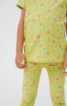 Girls Sun Flower Print Pyjama Set