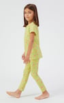Girls Sun Flower Print Pyjama Set
