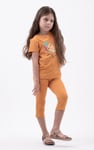 Chill Pineapple Print T-Shirt & Cropped Legging Set