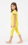 Chill Pineapple Print T-Shirt & Cropped Legging Set