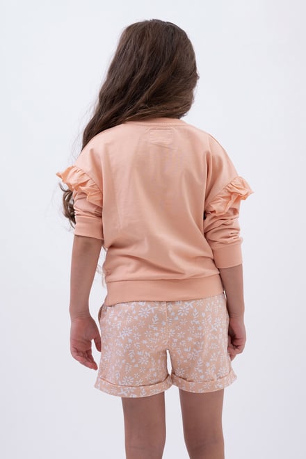 Girls Chest Print Sweatshirt