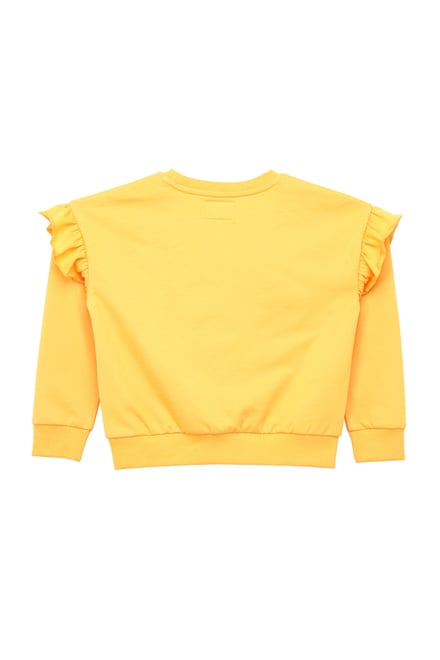 Girls Chest Print Sweatshirt