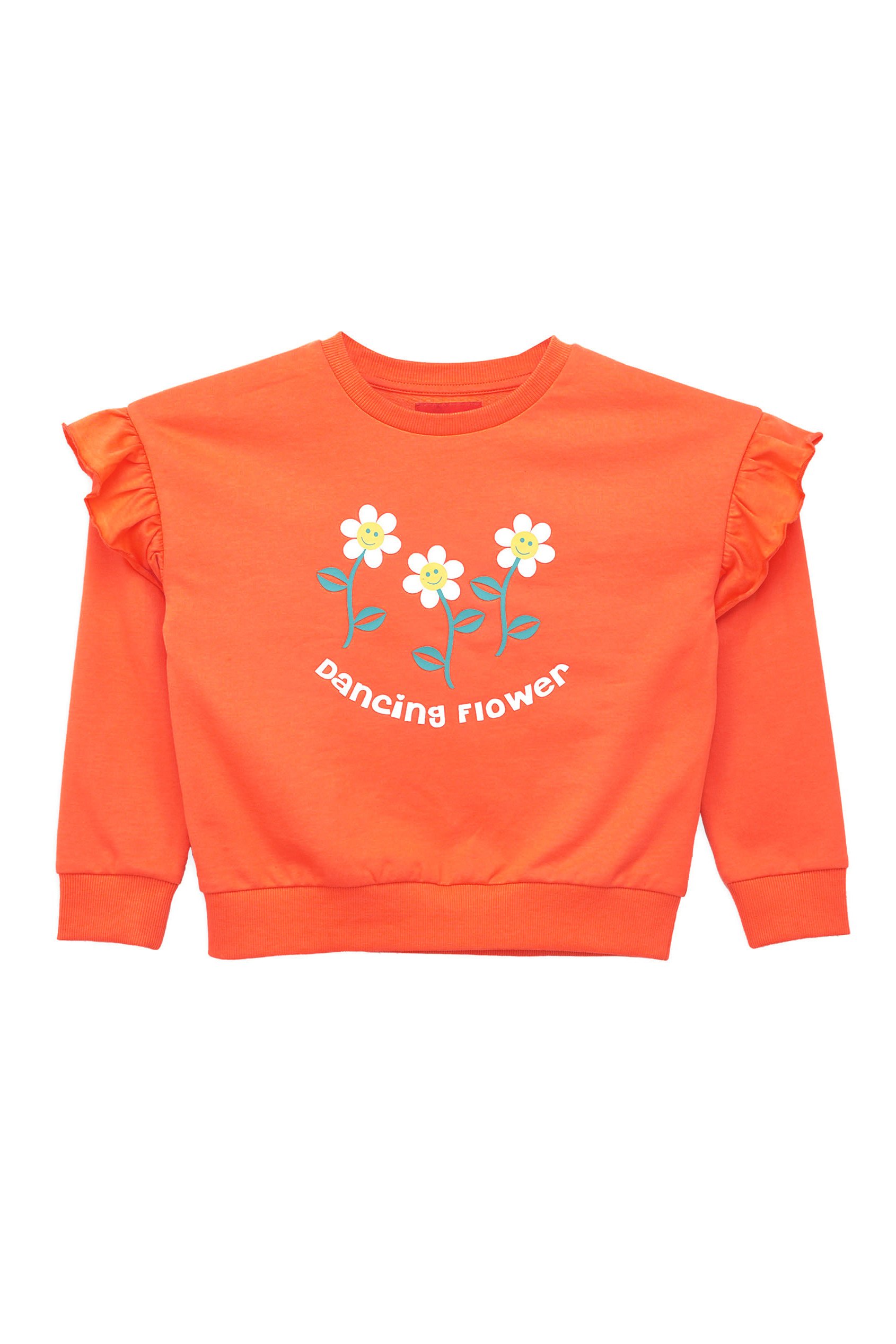 Girls Chest Print Sweatshirt