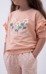 Girls Chest Print Sweatshirt