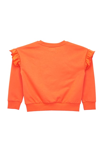 Girls Chest Print Sweatshirt