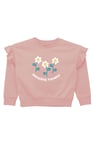 Girls Chest Print Sweatshirt