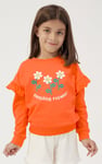 Girls Chest Print Sweatshirt