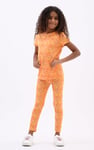 Girls Abstract Print T-Shirt & Leggings Set