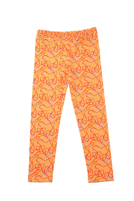 Girls Abstract Print T-Shirt & Leggings Set
