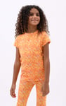 Girls Abstract Print T-Shirt & Leggings Set