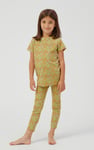 Girls Abstract Print T-Shirt & Leggings Set