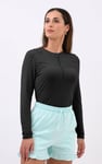 Zip Front Crew Neck T-Shirt