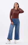 Zip Front Crew Neck T-Shirt